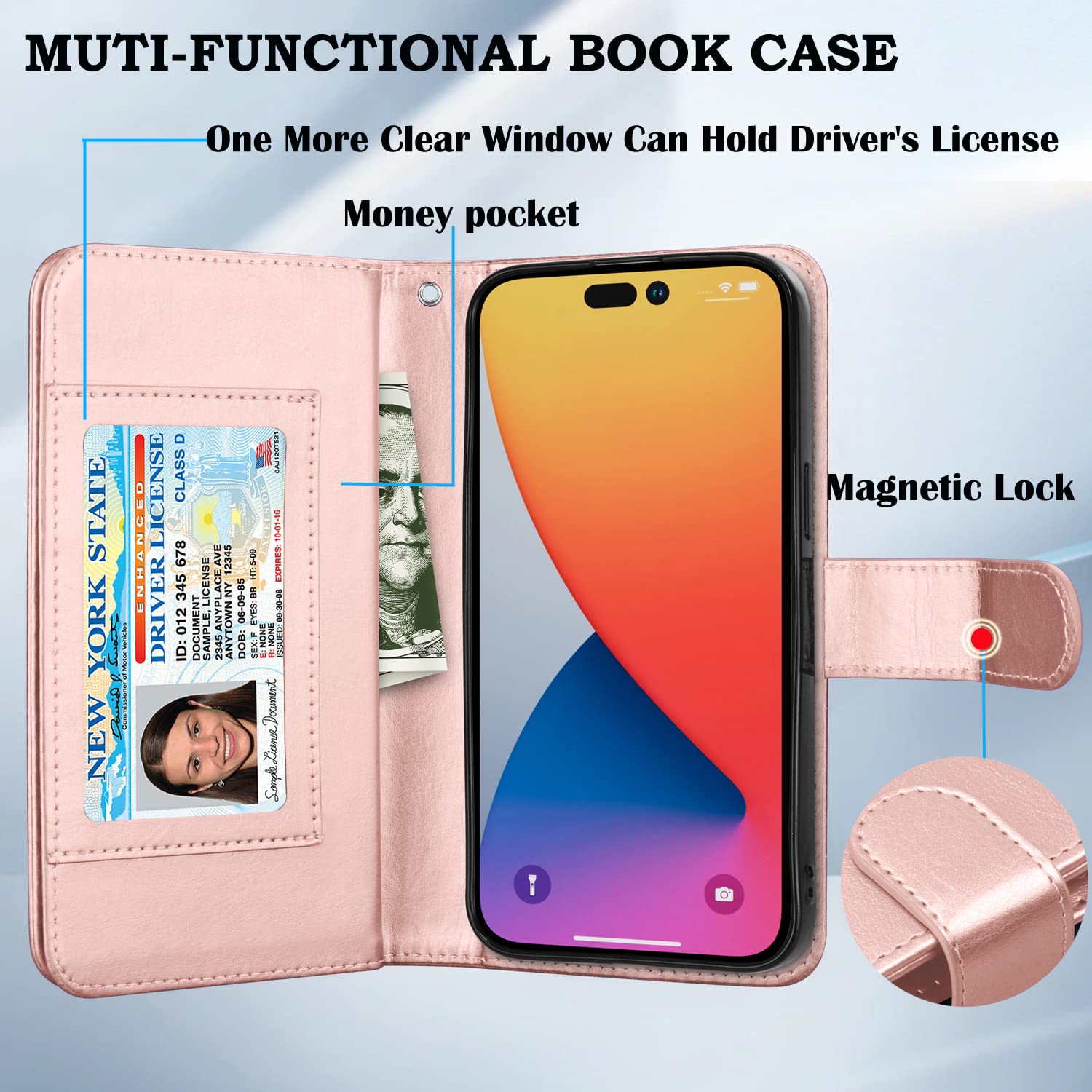 Amazon.com: Takfox Wallet Case for iPhone 14 Pro Max, iPhone